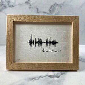 Bless The Lord, O My Soul Soundwave 5x7 Canvas Frame